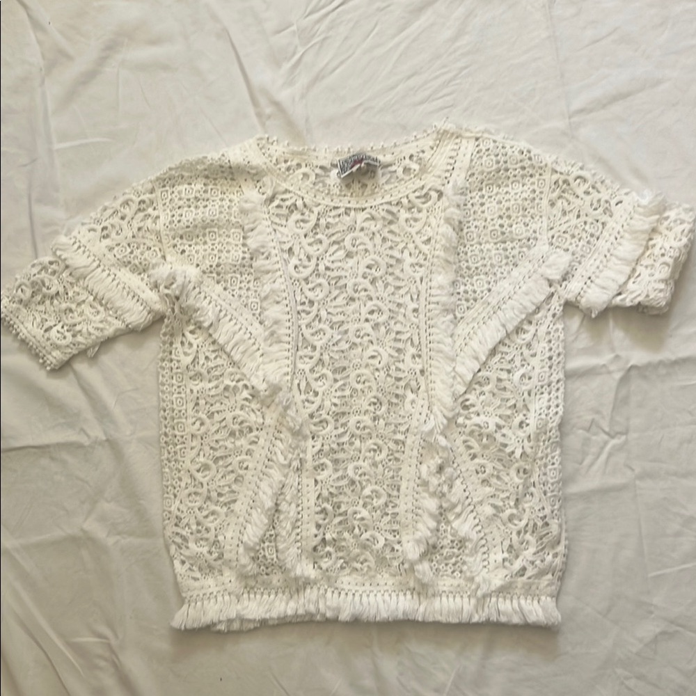 Elegant White Lace Blouse